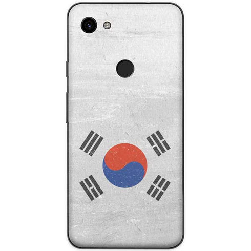 South Korean Flag Distressed Google Pixel 3a XL Skin